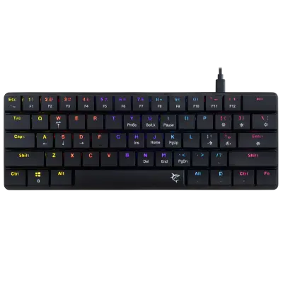 Tipkovnica WHITE SHARK GK-006131 Nagamaki, crna, mehanička, US layout, Brown Switch