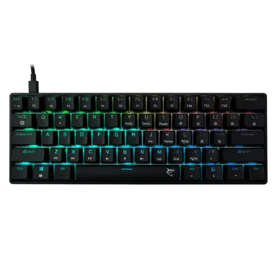 Tipkovnica WHITE SHARK GK-004131 Shinobi 2, crna, mehanička, US layout, Brown Switch