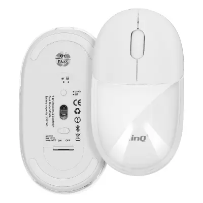 Bežični optički miš Bluetooth ili WiFi 2.4 GHz LED RGB USB Dongle