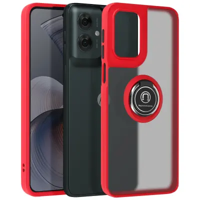 Maska za Motorola Moto G55 metalni prsten za video postolje