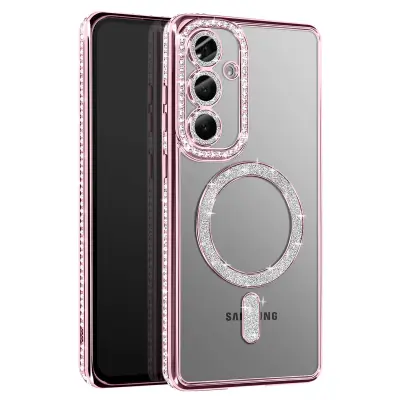 Dijamantna maska za Samsung Galaxy S25 Plus MagSafe Kontura Strass