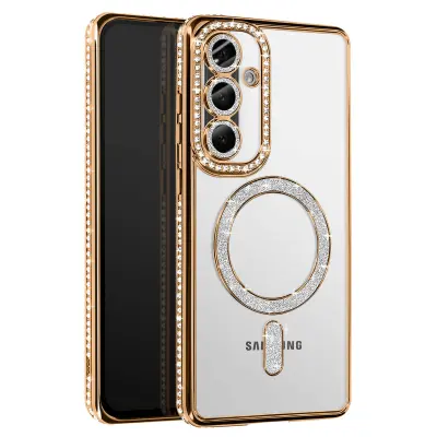 Dijamantna maska za Samsung Galaxy A56 MagSafe Kontura Strass