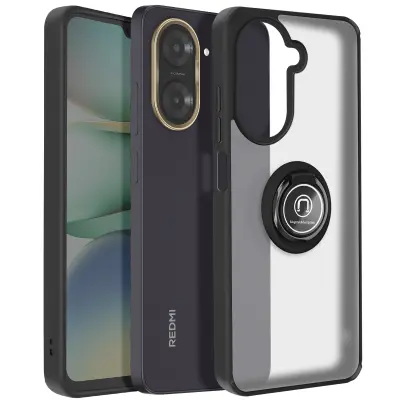 Maska za Xiaomi Redmi A5 s magnetskim prstenom i prozirnom poleđinom