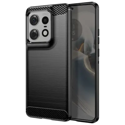 Maska za Motorola Edge 50 Pro savitljiva efekt karbona i brušenog metala