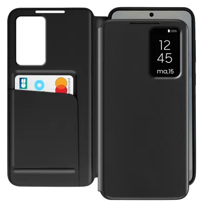 Preklopna maska s prozorom za Samsung Galaxy S25 Plus s pretincem za karticu