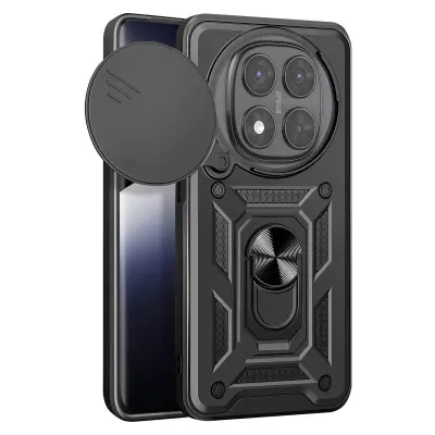 Maska za Xiaomi Redmi Note 14 Pro i 14 Pro Plus s prstenom i poklopcem kamere