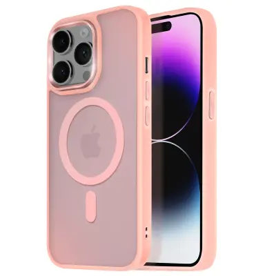 MagSafe maska za iPhone 14 Pro Max mat mliječna poleđina rub