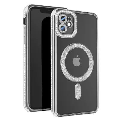 Dijamantna futrola za iPhone 11 MagSafe zaštita Konturni šljokici