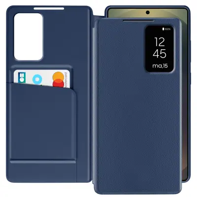 Preklopna maska s prozorom za Samsung Galaxy S25 Ultra s pretincem za karticu