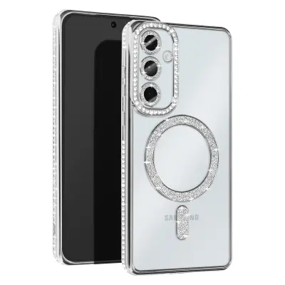 Dijamantna maska za Samsung Galaxy A35 MagSafe rub s cirkonima