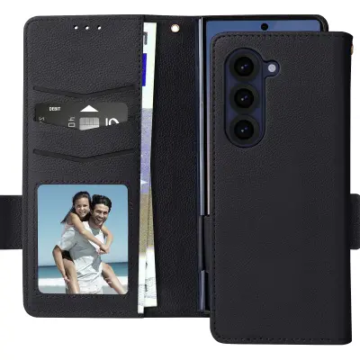 Torbica za Galaxy Z Fold 6 novčanik magnetski jezičak uzica za ruku