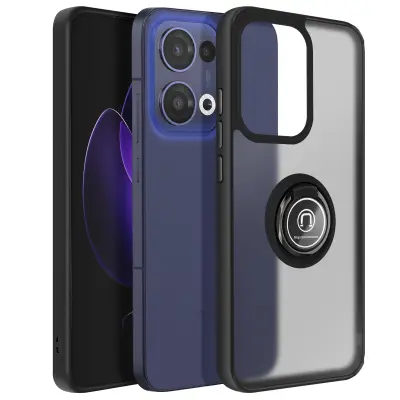 Maska za Oppo Reno 13 Magnetska prstenasta prozirna stražnja strana