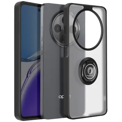 Maska za Oppo Reno 12F magnetski prsten prozirna poleđina