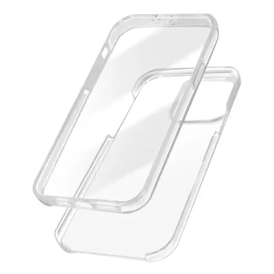 Potpuna maska za iPhone 15, stražnja kruta i prednja mekana