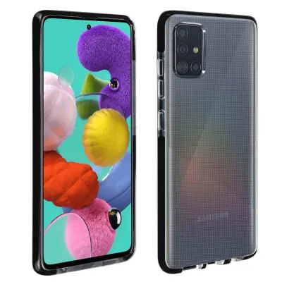 Maska Galaxy A51 Fleksibilna zaštita Ojačani kutovi Akashi Crna