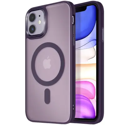 MagSafe maska za iPhone 11 mat mliječna poleđina rub