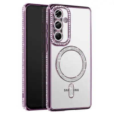 Dijamantna maska za Samsung Galaxy A56 MagSafe Kontura Strass