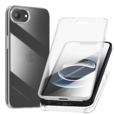 Potpuna maska za iPhone 16e osjetljiva na dodir s podignutim rubom kamere