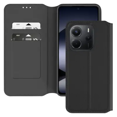 Torbica za Xiaomi Redmi Note 14 4G preklopna držač kartica i video stalak