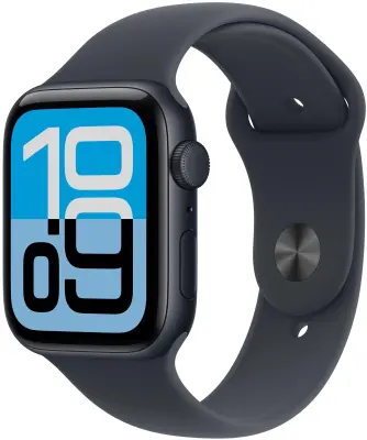 Apple Watch SE 3 GPS 44mm Midnight Aluminium Case with Midnight Sport Band - M/L