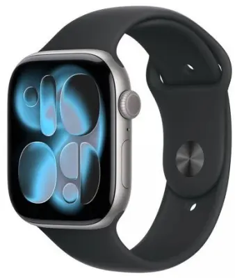 Sat Apple Watch S11 GPS 46mm Space Grey Aluminium Case with Black Sport Band - M/L (Demo)