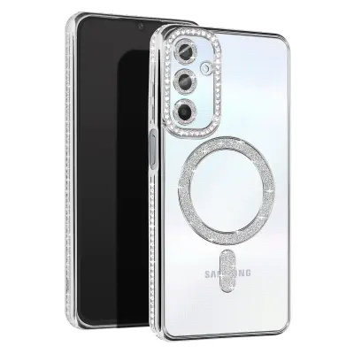 Dijamantna maska za Samsung Galaxy A25 MagSafe rub s cirkonima