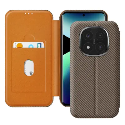 Karbonska futrola za Redmi Note 14 Pro i 14 Pro Plus s držačem za kartice