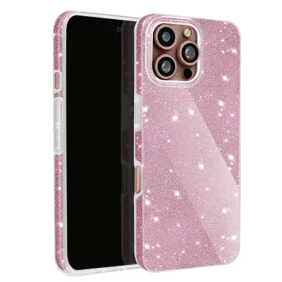 Šljokičasta maska za iPhone 16 Pro hibridna Glamour dizajn