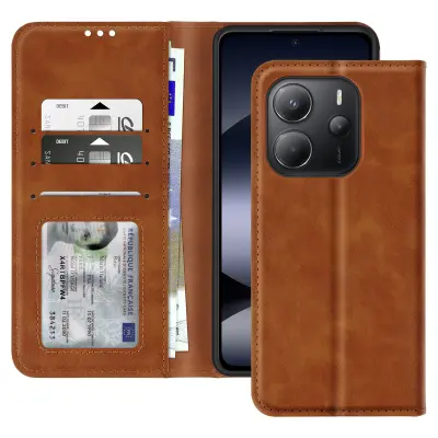 Navlaka za Xiaomi Redmi Note 14 4G novčanik i video stalak