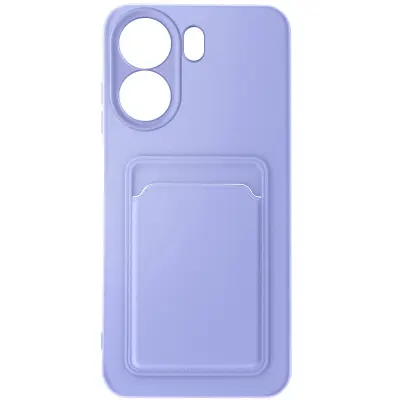 Maska za Xiaomi Redmi 13C s držačem kartica, mekana, protiv otisaka prstiju
