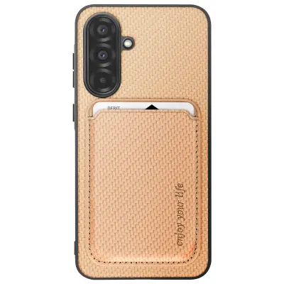 Maska za Samsung A56, magnetski držač kartica, karbonska vlakna