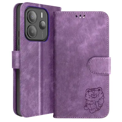 Torbica za Xiaomi Redmi Note 14 5G novčanik motiv Kawaii Tigar