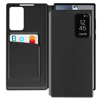 Preklopna maska s prozorom za Samsung Galaxy S24 Ultra s pretincem za karticu