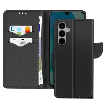 Torbica za Samsung Galaxy A16 novčanik Saffiano Fancy koža