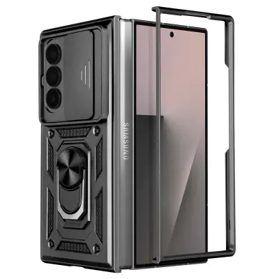 Maska za Samsung Galaxy Z Fold 7 s prstenom postoljem i poklopcem kamere