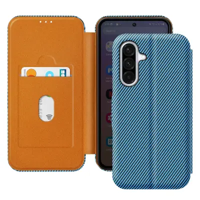 Etui od karbona za Samsung Galaxy A36 s držačem za kartice i anti-RFID zaštitom