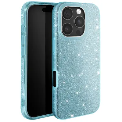 Sjajni antishok futrol s šljokicama za iPhone 16 Pro Max