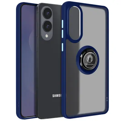 Maska za Samsung Galaxy S25 Edge, magnetski prsten, prozirna pozadina