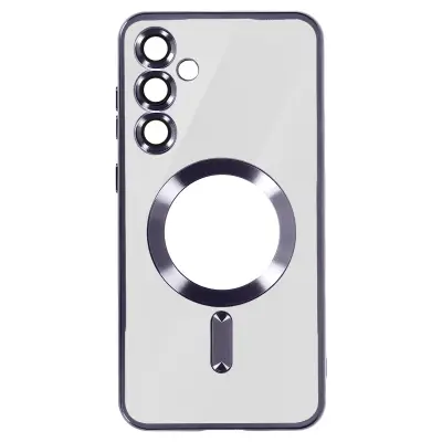 MagSafe maska za Samsung S24 Plus silikonska kromirani rub