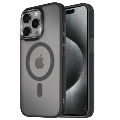 MagSafe maska za iPhone 15 Pro Max mat mliječna poleđina rub