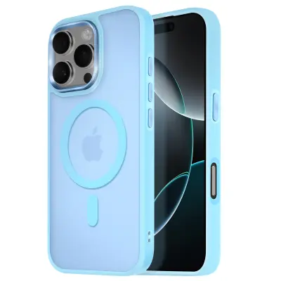 MagSafe maska za iPhone 16 Pro mat mliječna poleđina rub