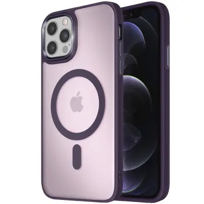 MagSafe maska za iPhone 12 Pro i 12 mat mliječna poleđina rub