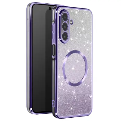 MagSafe maska za Samsung Galaxy A26 silikonska sa šljokicama