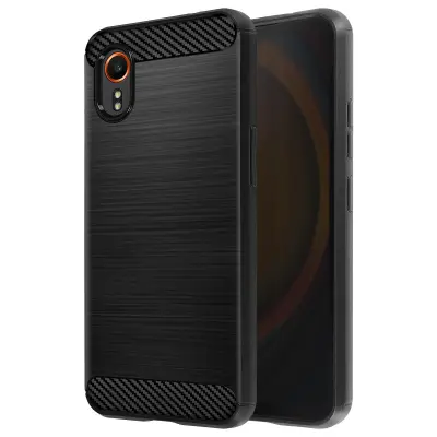 Maska za Samsung Galaxy Xcover 7 mekana s efektom karbona i brušenog metala