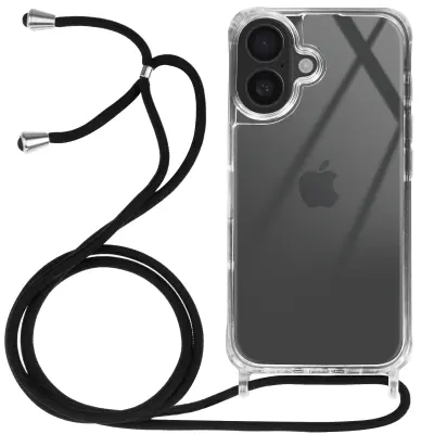 Maska za iPhone 16 Plus silikon otporna na udarce s pletenom uzicom