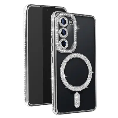 Dijamantna maska za Samsung Galaxy S23 MagSafe rub s cirkonima