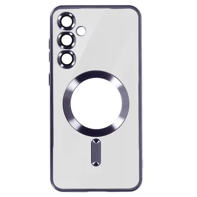 MagSafe maska za Samsung S23 FE silikonska kromirani rub