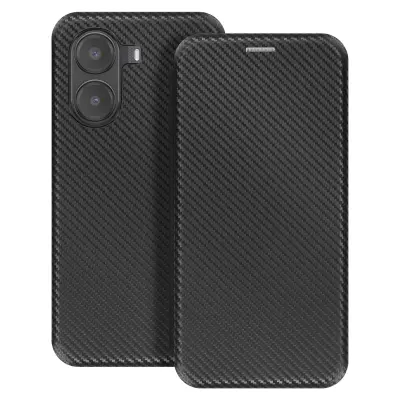 Etui od karbona za Xiaomi Poco X7 Pro s podrškom za video i mjestom za kartice.