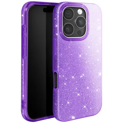 Sjajni antishok futrol s šljokicama za iPhone 16 Pro Max