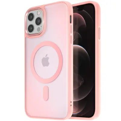 MagSafe maska za iPhone 12 Pro Max mat mliječna poleđina rub
